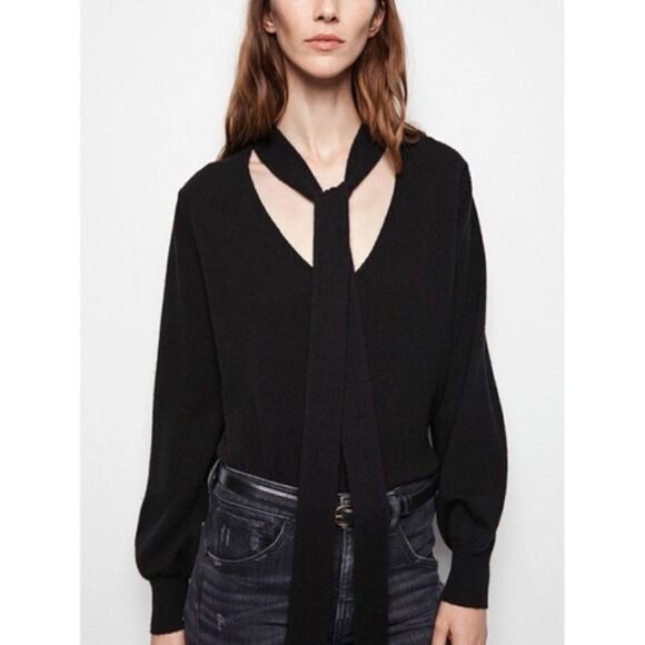 Nili Lotan Shaelyn Cashmere Sweater - Black Size XS - Picture 1 of 12